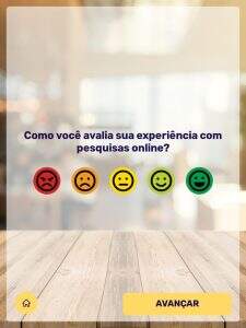 Nível de Satisfação Carinhas Emojis