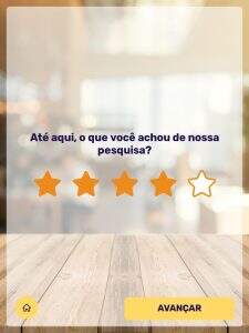 Nível de Satisfação Estrelas