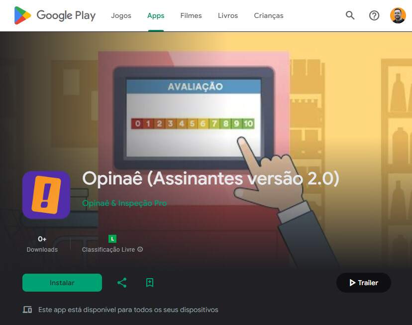 Como baixar o Aplicativo Opinaê na Play Store