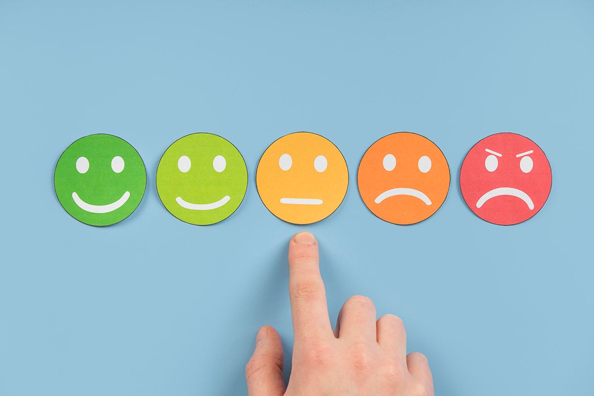 Pesquisa com emojis para medir satisfação do cliente!