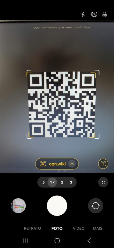 Pesquisa QR Code Opinaê